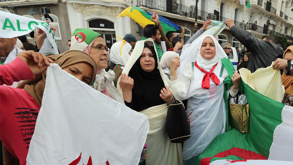 صورة بالصور .. آلاف الجزائريين في 8 مارس: لا للعهدة الخامسة