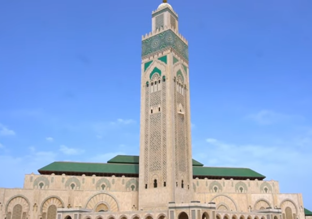 صورة مسجد الحسن الثاني في زمن كورونا