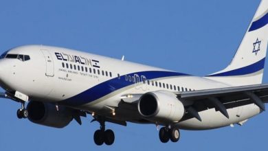 صورة “خميسة” شعار أول رحلة طيران مباشرة من إسرائيل إلى المغرب