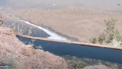 صورة بالفيديو.. تسرب مياه غير صالحة لواد نواحي قلعة مكونة ينذر بكارثة