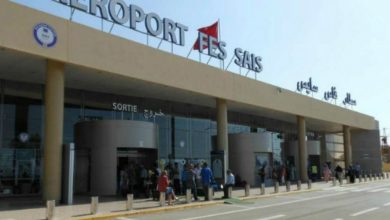 صورة انخفاض حركة النقل الجوي عبر مطار فاس سايس