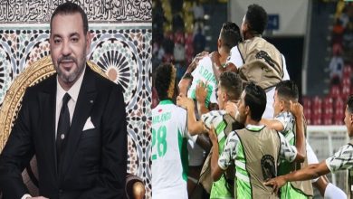 صورة الملك محمد السادس يهنئ فريق الرجاء بعد تحقيق لقب البطولة العربية