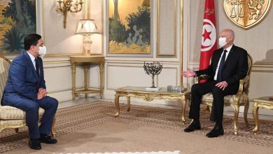 صورة بوريطة يحمل رسالة من الملك محمد السادس إلى الرئيس التونسي