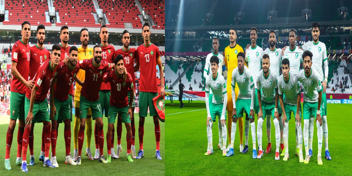 البث المباشر لمباراة المغرب والسعودية في كأس العرب