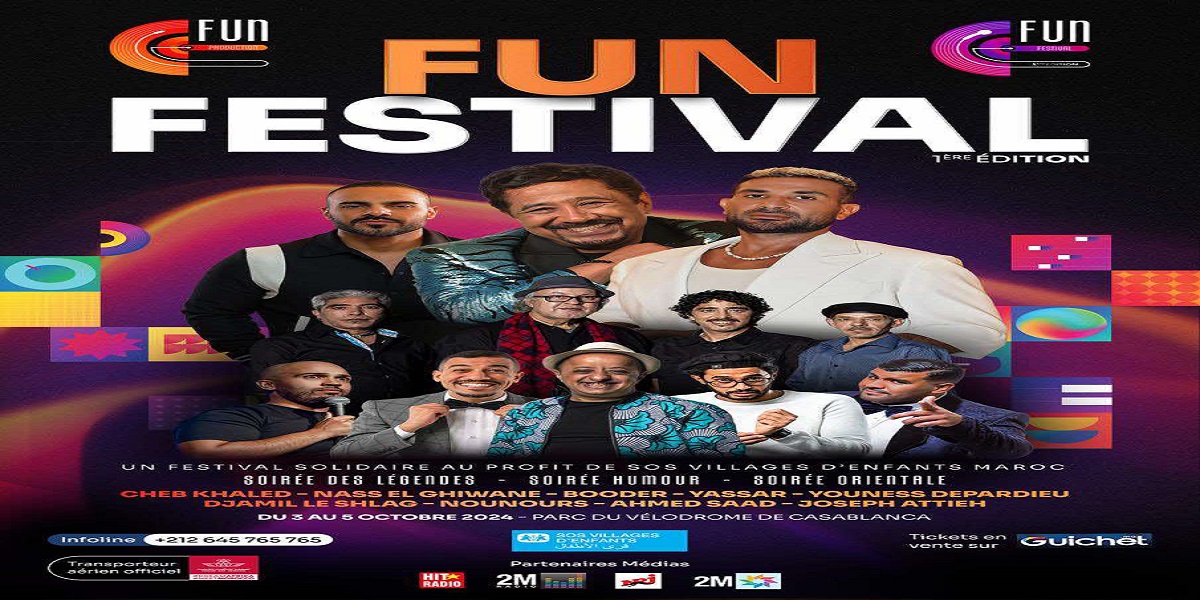 أبرزهم الشاب خالد وأحمد سعد.. البيضاء على موعد مع ثلة من النجوم في "Fun Festival"