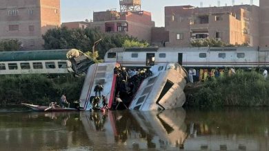 صورة اصطدام مروع بين قطارين ووزارة الصحة المصرية تكشف ما وقع